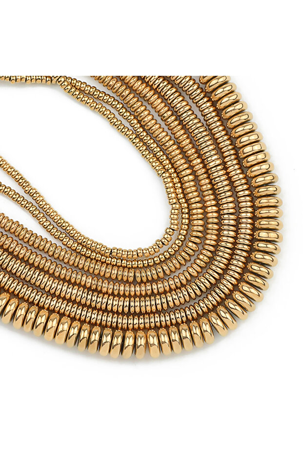 2x1mm 330pcs Real Gold Plating 3A+ Retention Color 2/3/4/6MM Flat Round Hematite Natural Stone Space