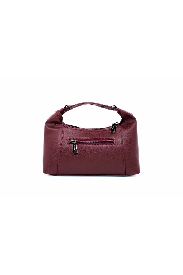 Pixie Bob Bordo Kurdeleli Çapraz Çanta - 3