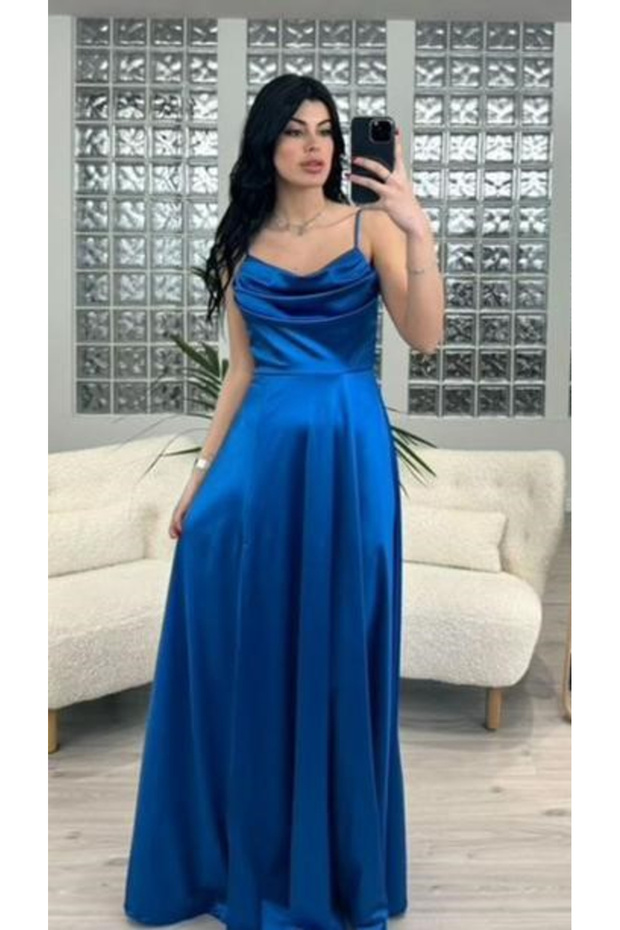 Rochie Dama Satin Lunga - Clara - 1