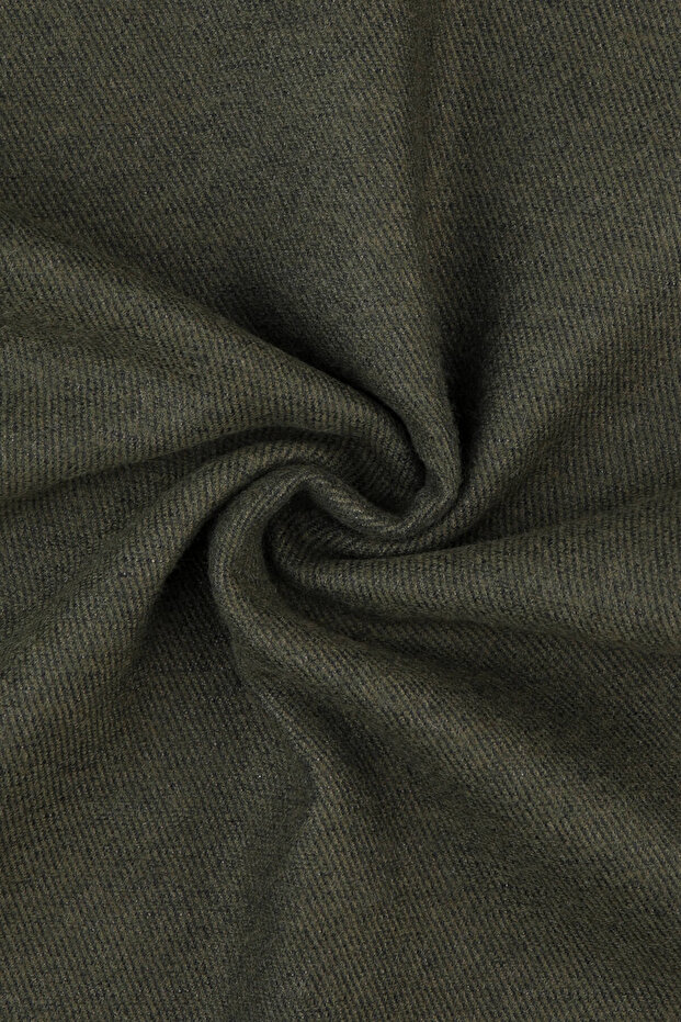 Haki - Bej Çift Taraflı Atkı - 4