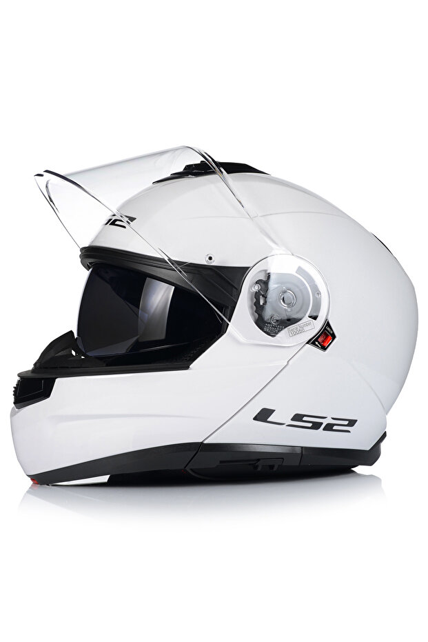 Strobe 2 Beyaz Çene Açılır Kask - 2