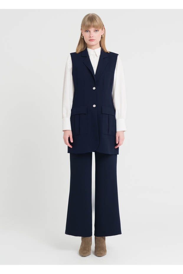 Torba Cepli Uzun Yelek - 6