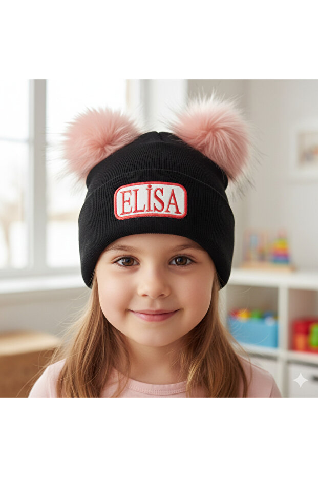 İsimli ponponlu bere - 1