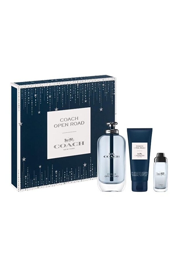 Open Road For Men Set Eau De Toilette 100ml + Eau De Toilette 15ml + All-over Shower Gel 100ml