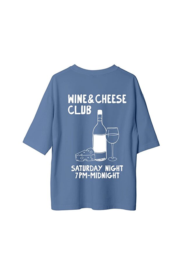 Wine Cheese Club - Oversized T-Shirt