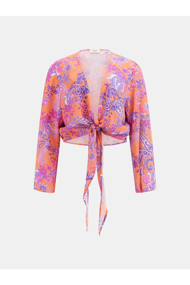 Knotted Crop Kimono - 6