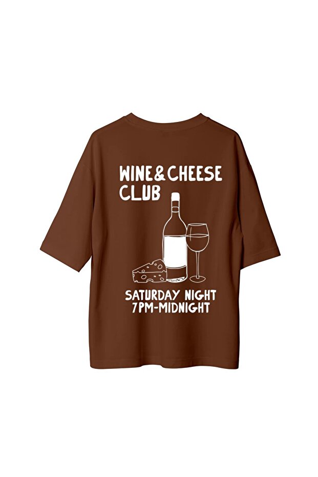 Wine Cheese Club - Oversized T-Shirt