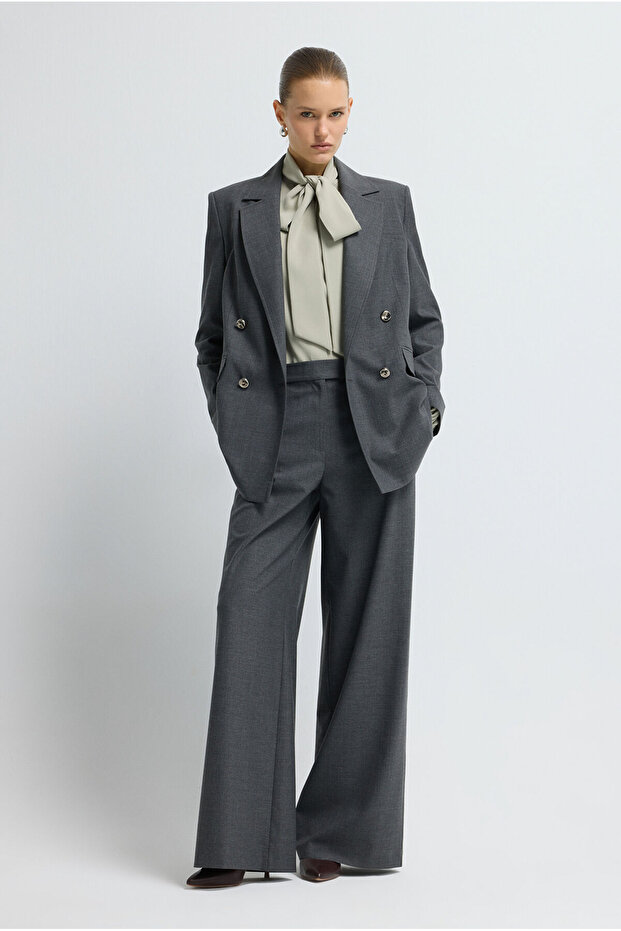 Geniş Paça Pantolon - 1