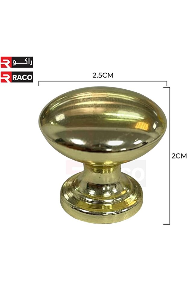 Modern Furniture Handle Knobs - Cabinet Drawer Pull Knobs (12, Metal Brass Flat) - 3