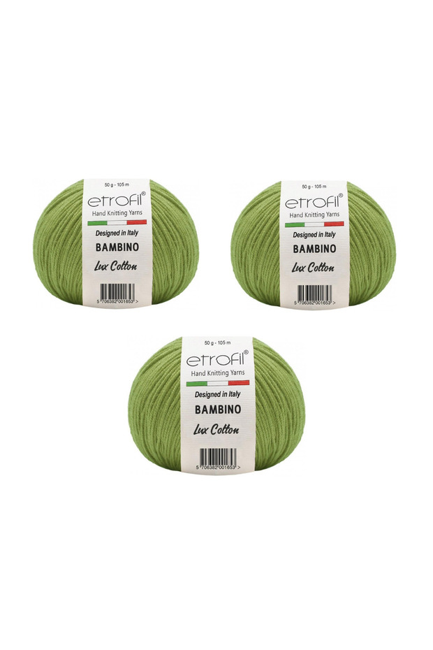 Bambino Luxury Cotton Amigurumi Yarn 50 Gr. 3 Pieces 70413