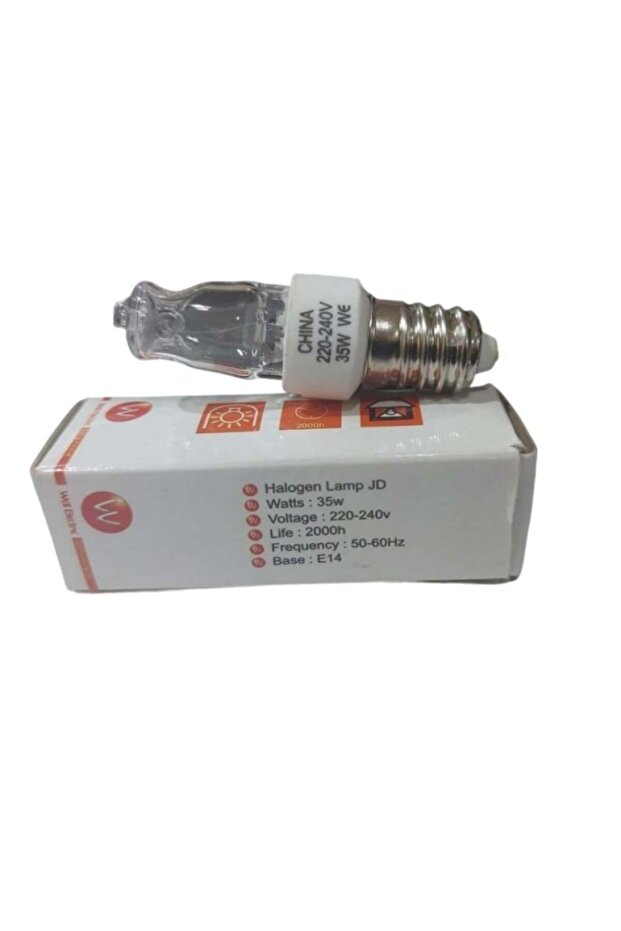 لمبة هالوجين شفاف WEL 35W 220V JD E14 عدد 5حبة