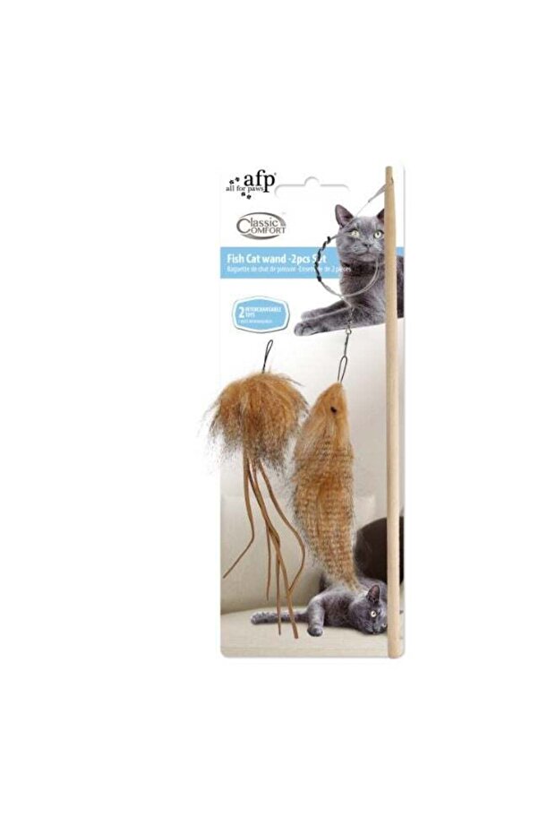 Classic Comfort Fish Cat Wand Set