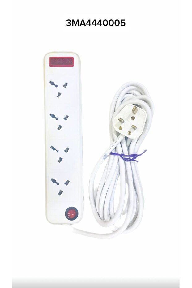 White extension cord, 5m, 4V, MAHK44416 A