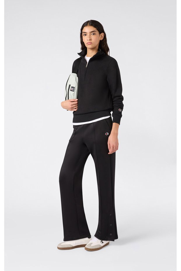 Straight Hem Pants Women's Black Trousers - 118374-Kk001
