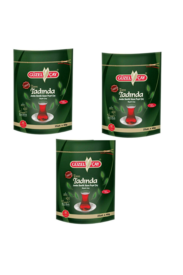 Full Flavor Jumbo Teapot Brewing Bag Black Tea 40 Gr X 25 Pieces = 1000 Gr X 3 Pack