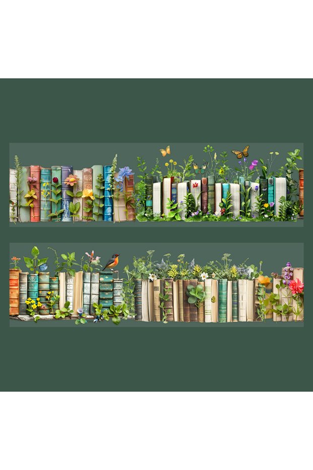 5 Tape 50mm*2m Book Sea Reading Scenic PET Tape Manual Stationery DIY Handmade & Scrapbook Journali.