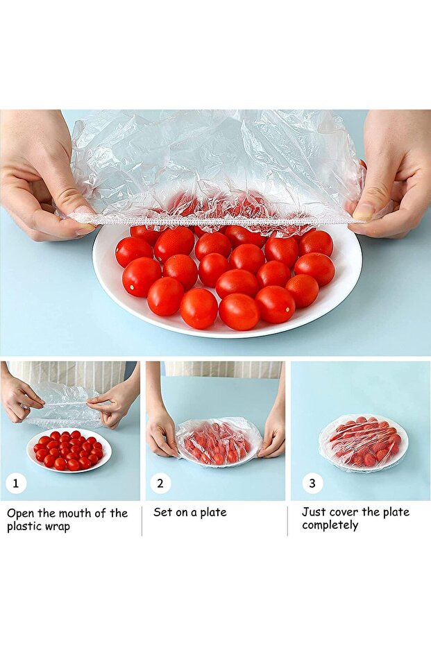 NC Plastic Food Storage Covers (200 Pieces)