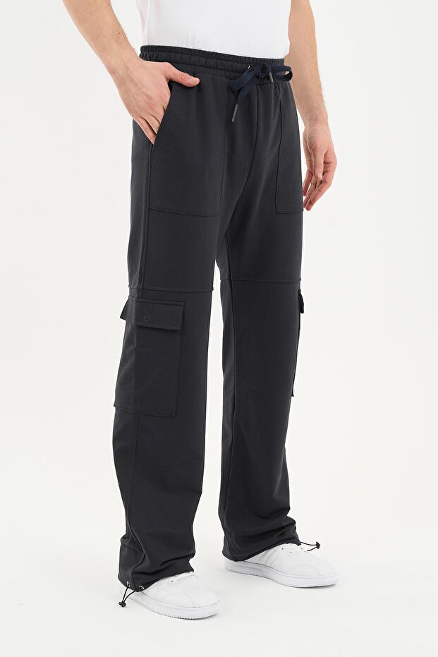 Cargo Pocket Sweatpants with Adjustable Legs (Unx-14600)
