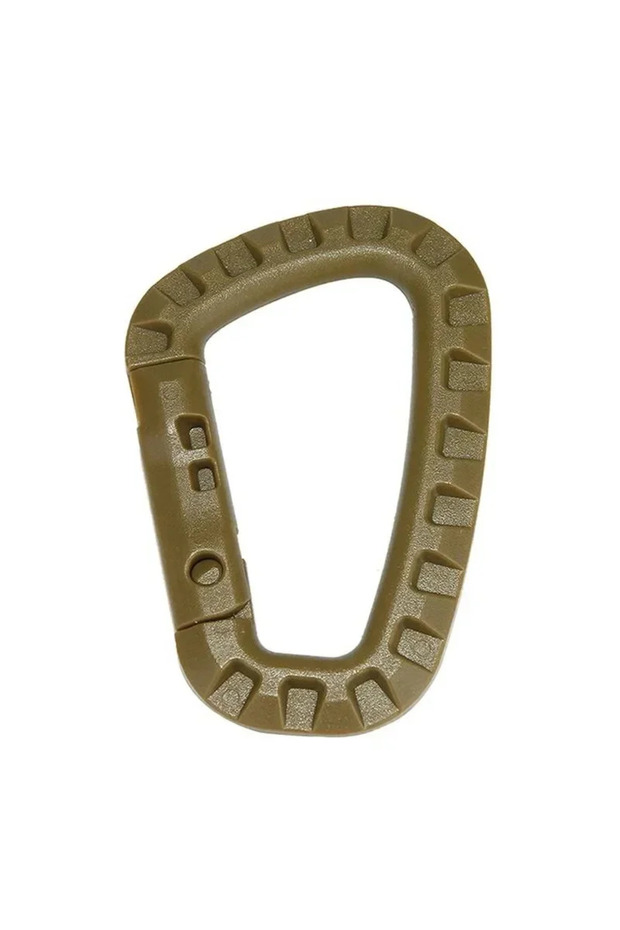 Khaki 1pc 1-10Pcs tactical carabiner Clips Accessories D-Ring Buckle Mountaineering Carabiner Back.