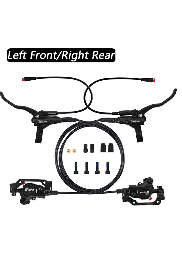 Front-Rear Brakes Bicycle Hydraulic Disc Brake Set 2 Piston Oil Pressure MTB Brake 1