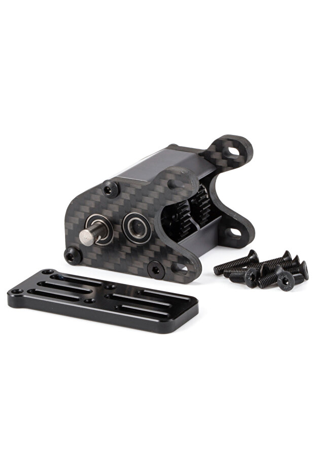 Gray 62g Ultralight Dual Motor Transmission 48Pitch Overdrive Dig Tiny Gearbox for 1/10 RC Crawler S