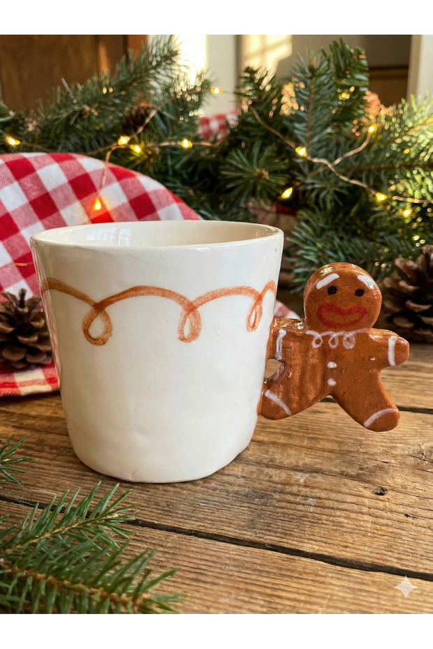 Gingerbread Man Handle Mug - 2
