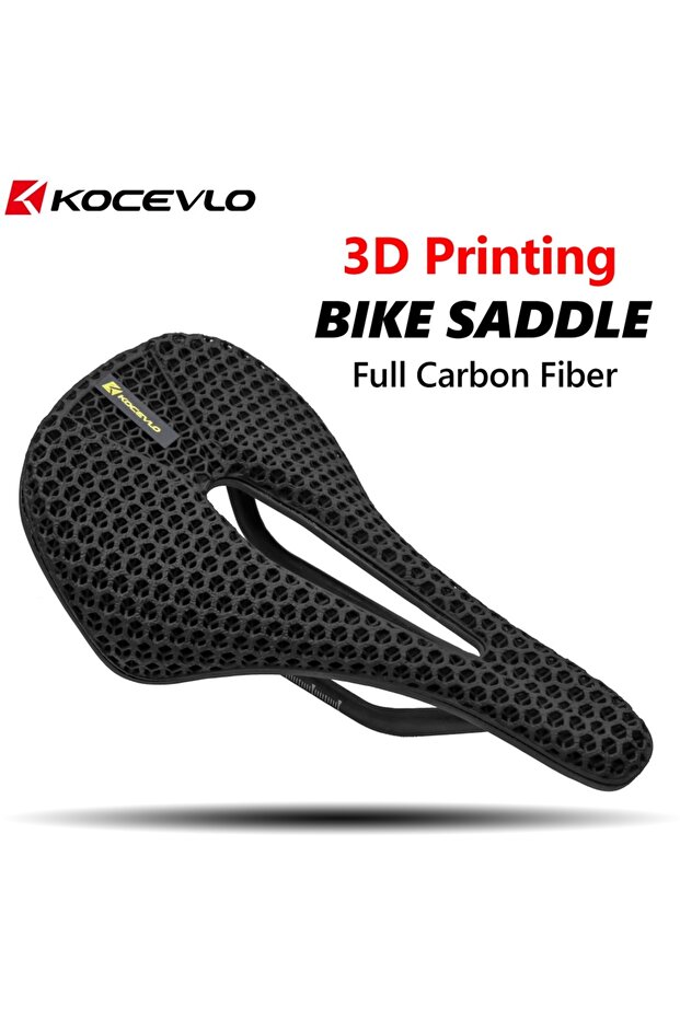 KS07 3D Printed KOCEVLO 3D Printed Carbon Bicycle Saddle for XC Road Gravel MTB Off-Road Bike Cyclin