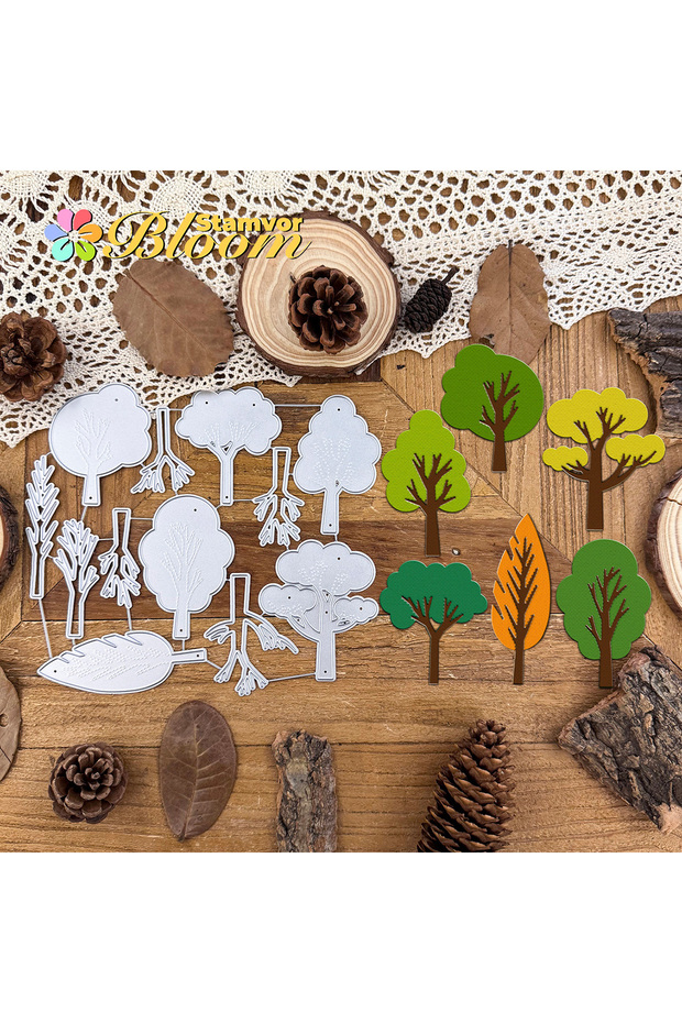 Original Lovely Layers Cartoon Trees Metal Cutting Dies Scrapbooking Decorative Embossing