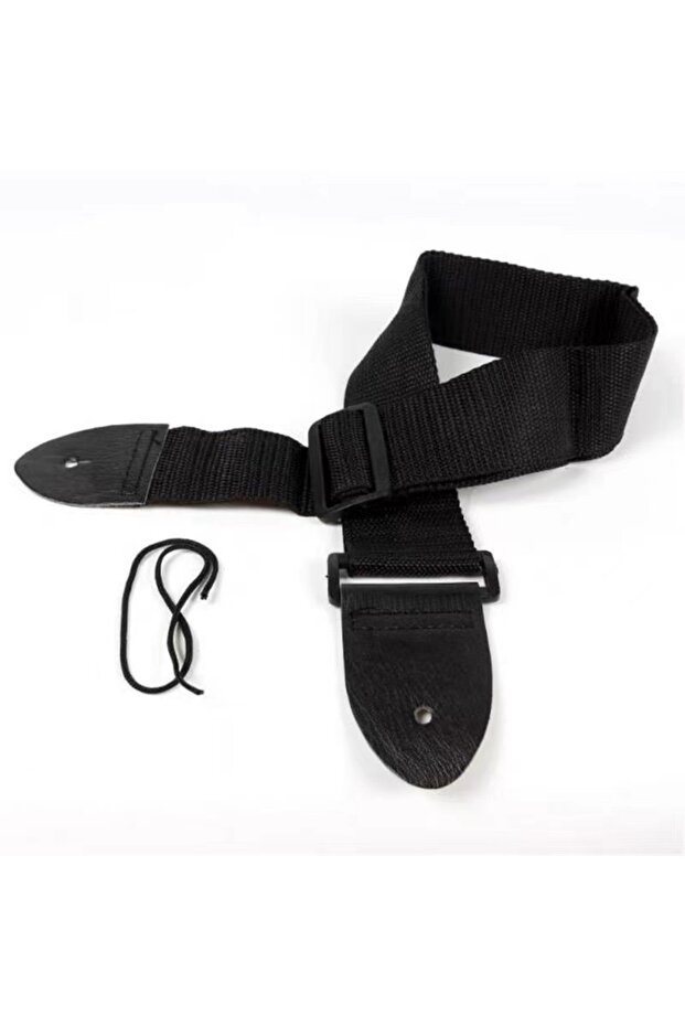 Black Miwayer Guitar Strap Guitar Picks Acoustic ukulele Guitar Black Strap Belt Adjustable Leather