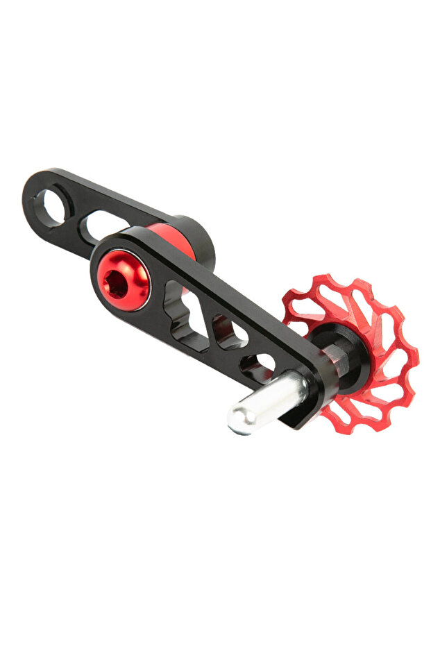 red Bicycle Aluminum Alloy Chain Tensioner Rear Derailleur Single Speed MTB Bike Chain Stabilizer Ch