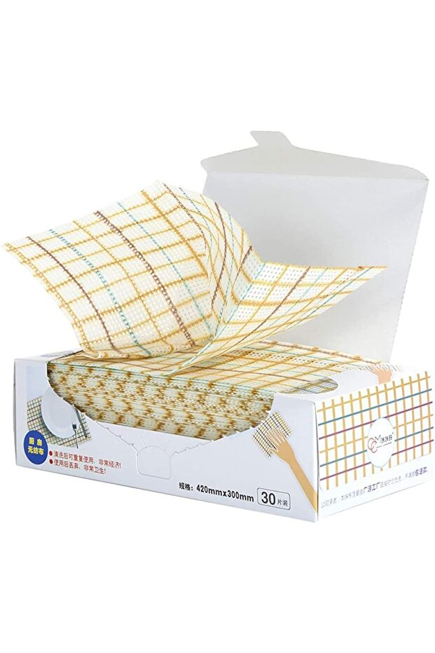 Cleaning Towels - Disposable/Reusable Nonstick Fiber Kitchen Cloths, 30 pcs