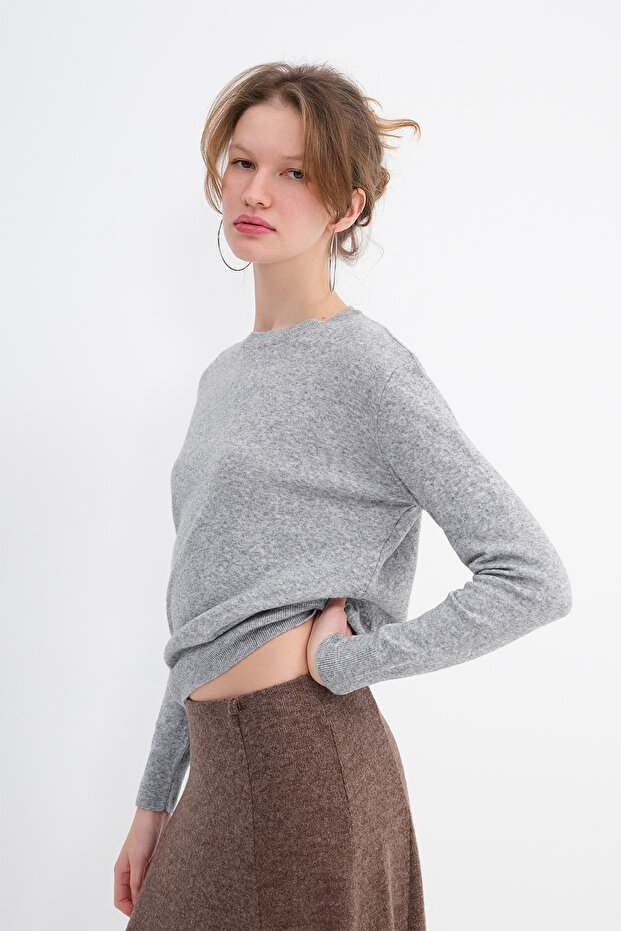 Bisiklet Yaka Basic Triko K10337 - 4