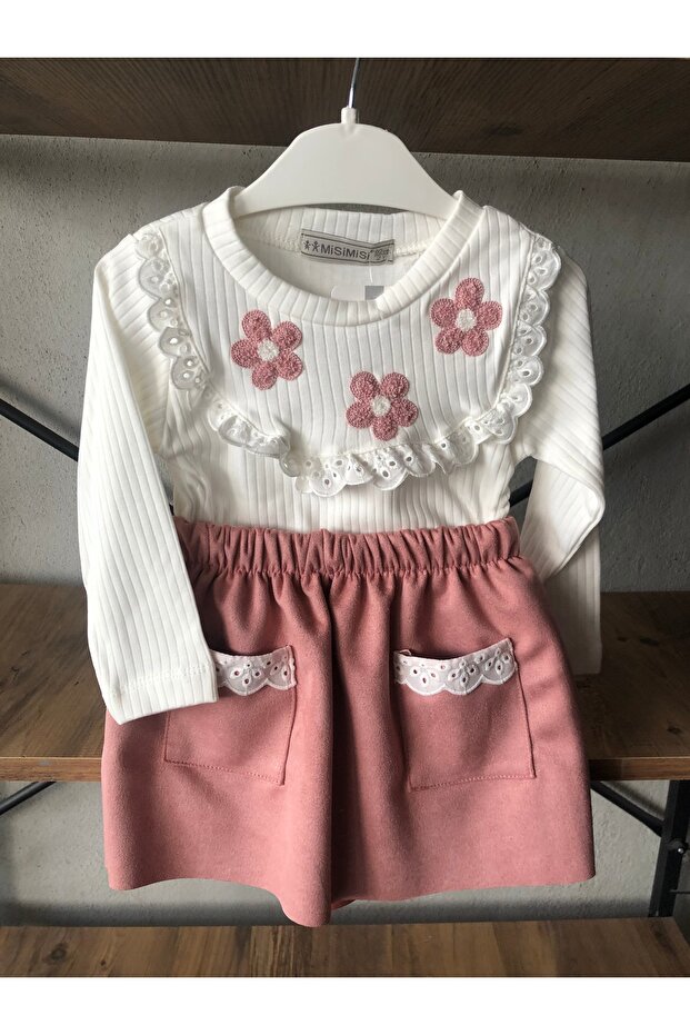 Floral Girl's Skirt Suit