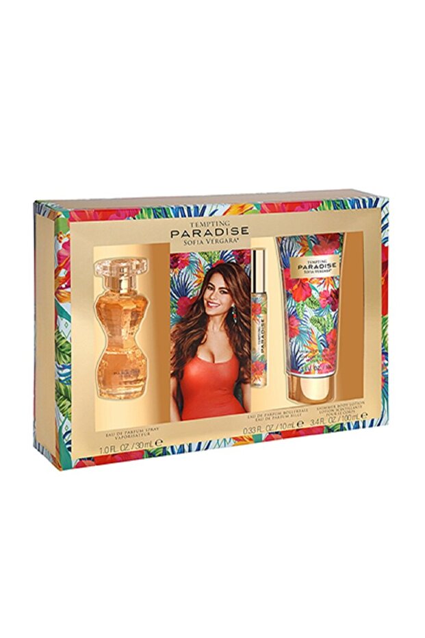 Tempting Paradise For Women Set Eau De Parfum 30ml+ Eau De Parfum 10ml Roll-on + Shimm