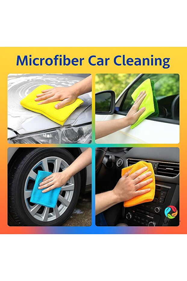 Microfiber Cleaning Cloths 35x35cm - 10-Pack, Super Absorbent & Reusable