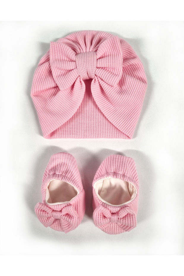 Kız Bebek Bone ve Patik - 4