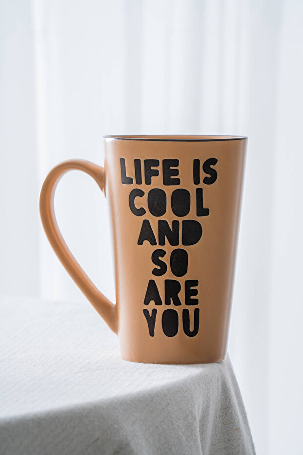 Ruby Porselen Kupa Karamel - 530 ml - 2