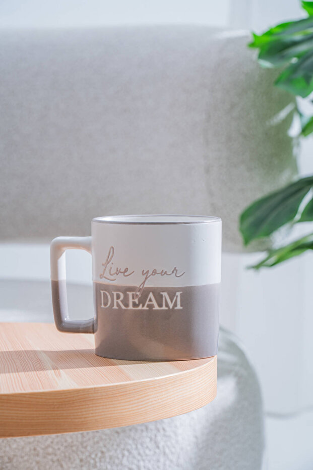 كوب روبي بورسلين رمادي - 410 مل - 2