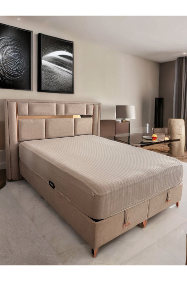Mesli̇na Home 100% Cotton Double Elastic Sheet