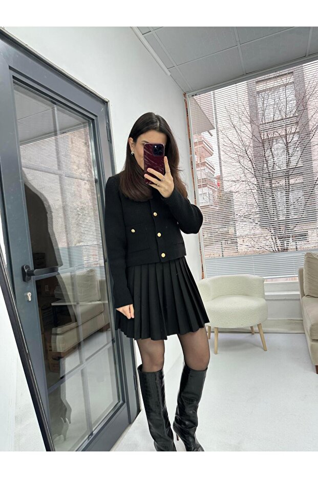 Piliseli Mini Etek - 4