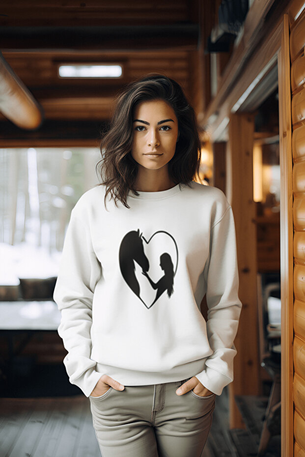 Printed Cotton Long Sleeve 3-Ply Shirt Fleece-Lined Name Sweatshirt