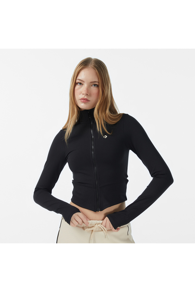 Kadın Siyah Sweatshirt - 4