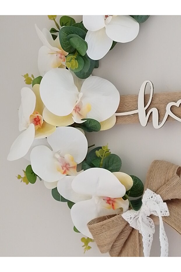 Beyaz orkide kapı susu - 2