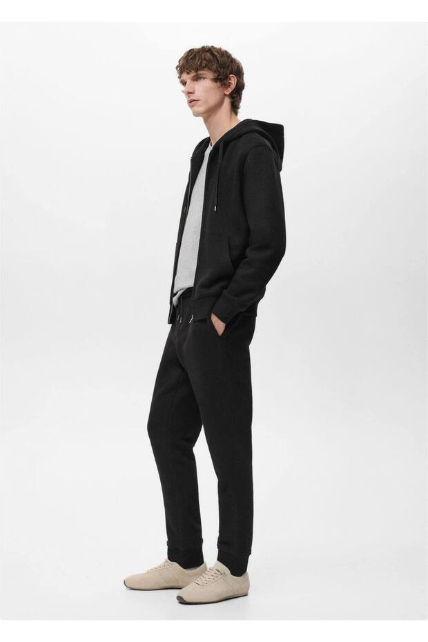 Fermuarlı kapüşonlu sweatshirt - 7