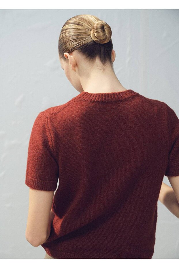 Kısa kollu triko tişört - 4