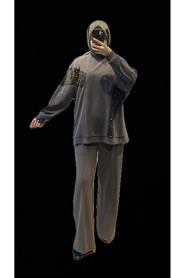 TAŞ İŞLEMELİ PANTOLONLU TAK - 2