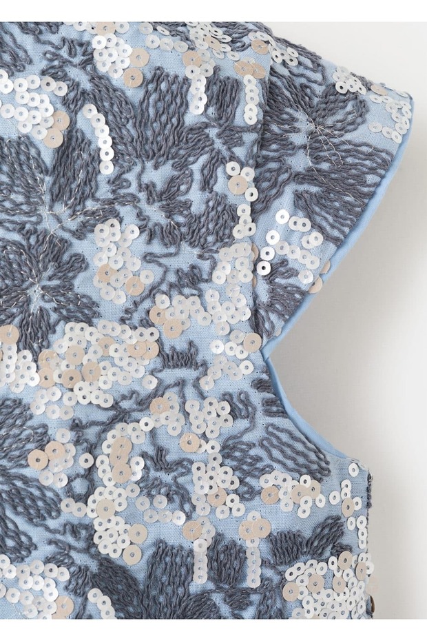 Payetli işlemeli yelek - 3