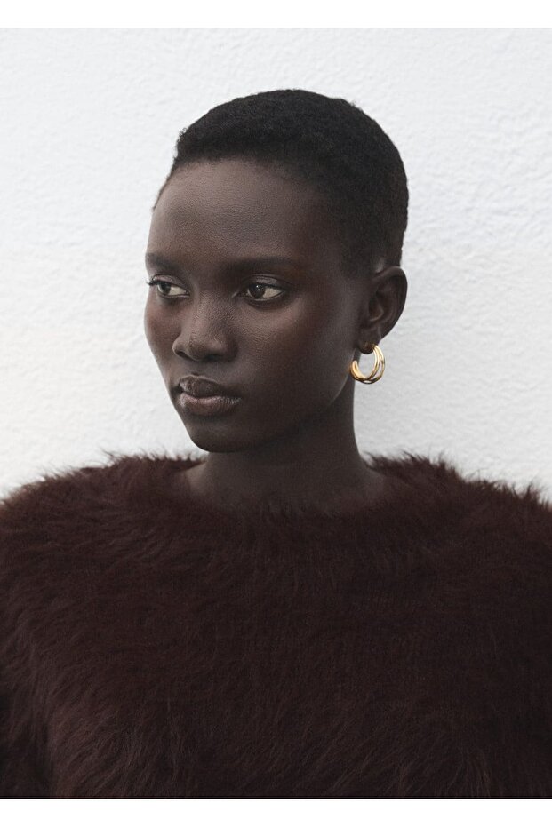 Kürk görünümlü kazak - 6