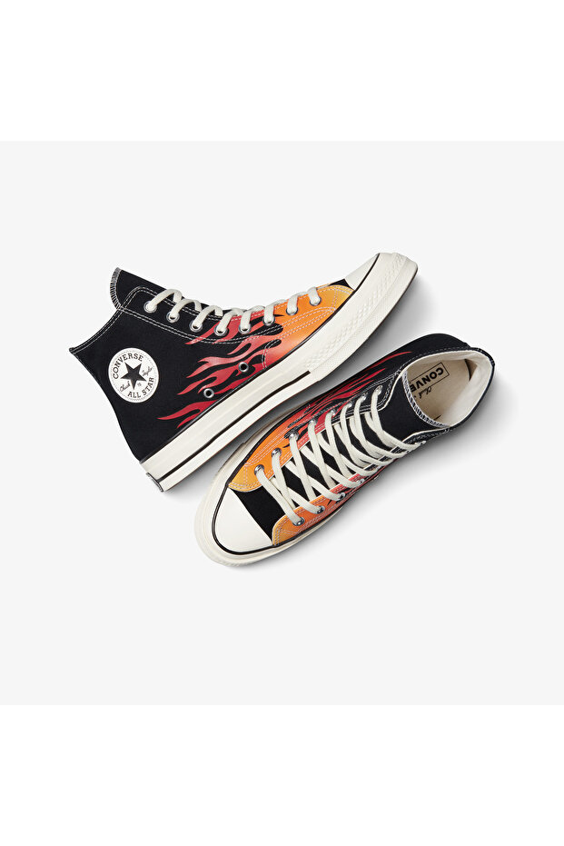 Chuck 70 Fire Unisex Siyah Sneaker - 5