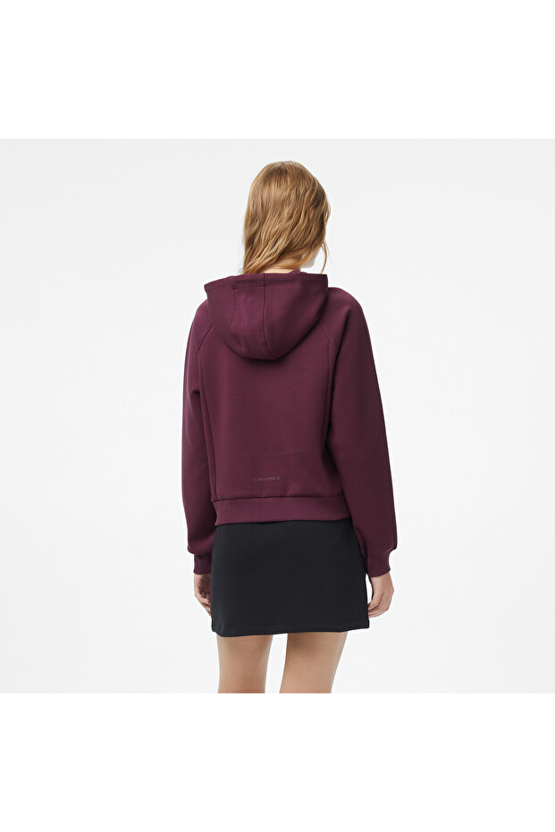 Kadın Bordo Sweatshirt - 2